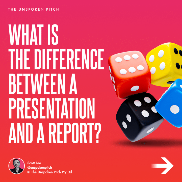 report and presentation differences